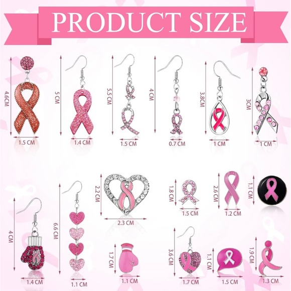 Breast Cancer Awareness.. Beautiful Earrings.. Pink for a Cause! - Picture 8 of 9